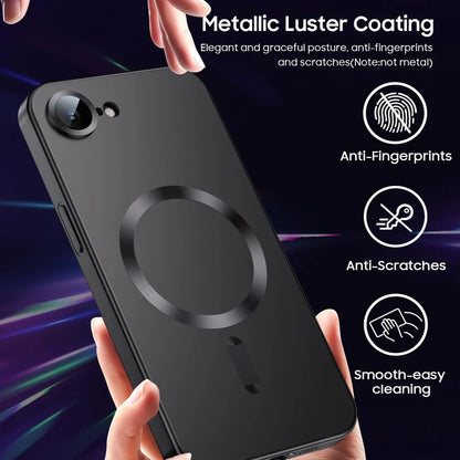Magnetic for iPhone 17e/16e Phone Case [Compatible with Magnetic ][Built-in Camera Lens Protector] Slim Soft  Bumper Shockproof