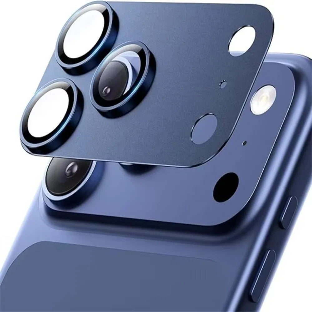 Metal Tempered Glass Lens Protector Orange Full Cover Back Camera Protective Film Anti Scratch for iPhone 17Pro/17 Pro Max