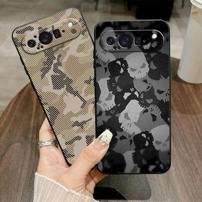Camouflage Pattern Soft Shell Case for Google Pixel 8a 6a 7a 6 7 8 Pro 9a 10 9 Pro XL