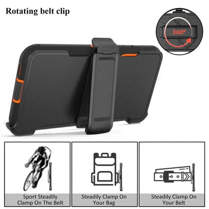 Armor Otter Case for Samsung Galaxy S26 S23 S22 S21 S20 S24 Ultra A17 A07 S25 edge Heavy Duty Shockproof +Belt Clip Box Case