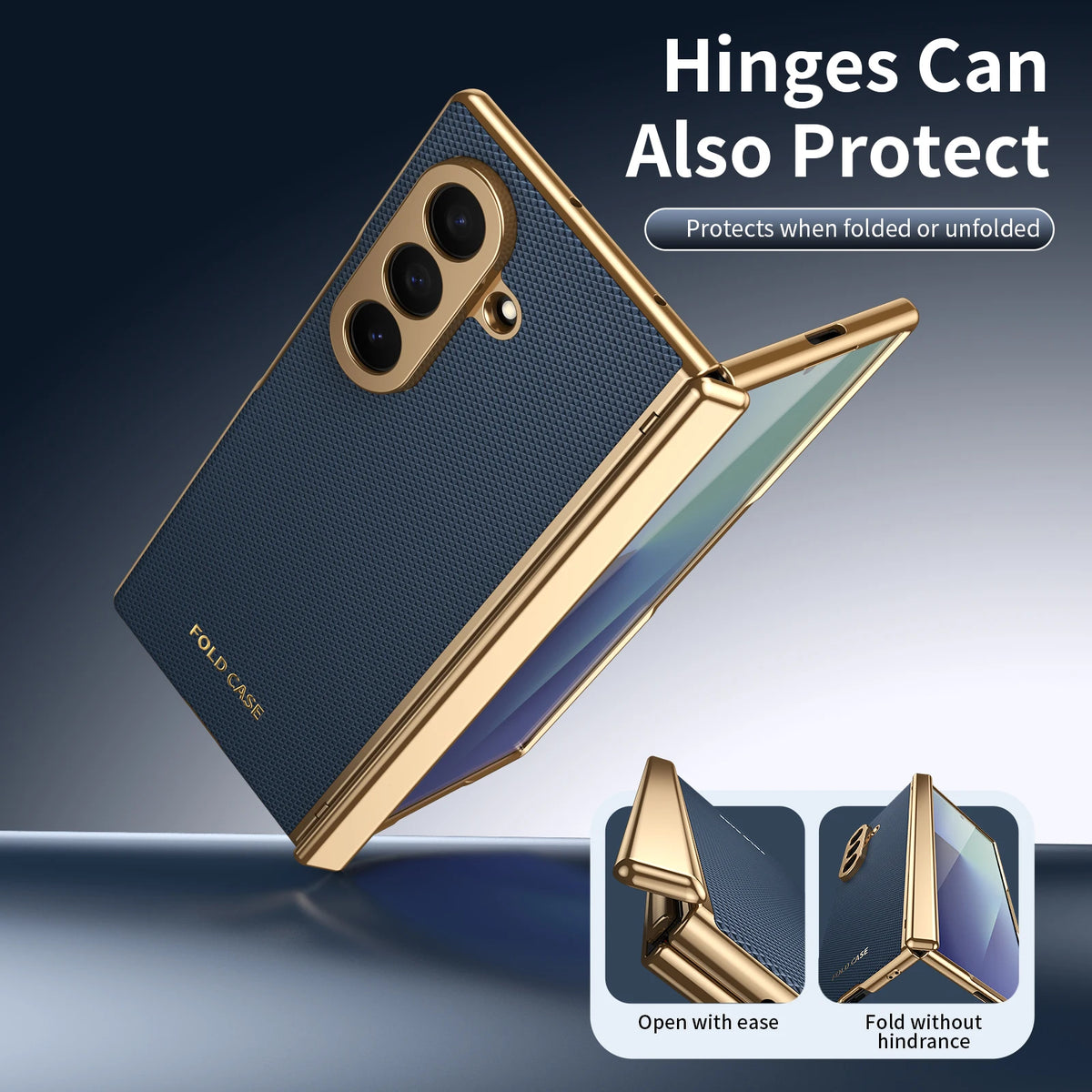 Premium Artificial PU Leather Mobile Phone Case for Samsung Galaxy Z Fold 8 7 6 5 4 with Full Cover Protection,Screen Glass Film