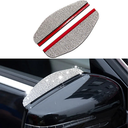 2Pcs Car Rear View Mirror Sticker Rain Eyebrow PVC Rear View Mirror Rain Visor Universal Rain Shield Shade Cover Protector