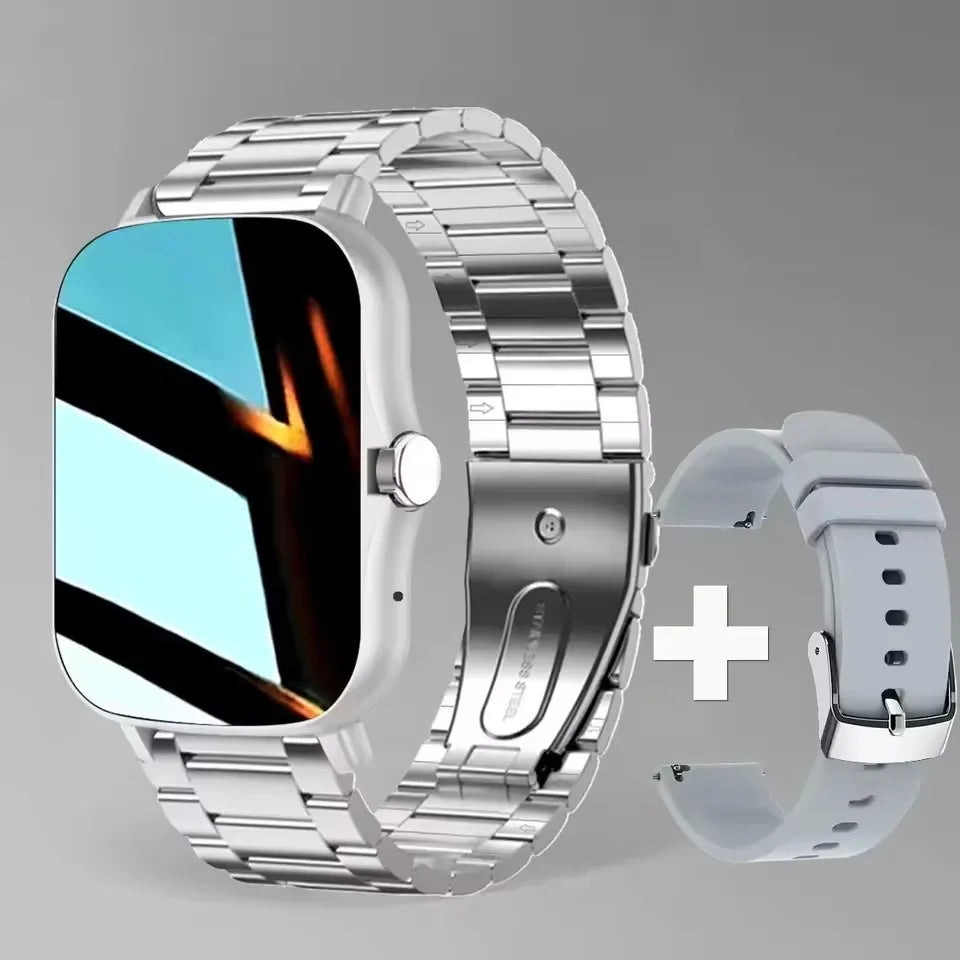2026 New Smart Watch Bluetooth Call Fitness Tracker Heart Rate Sleep Record Outdoor Sport Watch for Android/IOS Men Women HT30