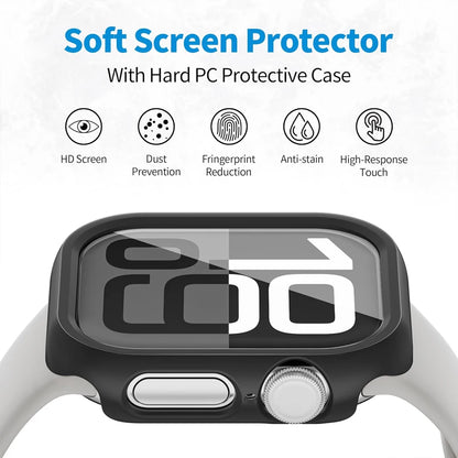 Cover For Apple Watch Case Series 12 11 10 46mm 42mm Accessories Smartwatch Protector Hollow Hard PC Bumper iWatch 11 Protective
