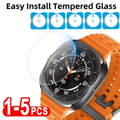 1-5PCS Premium Tempered Glass For Samsung Galaxy Watch Ultra 47mm Easy Install Screen Protector on Galaxy Watch7 40mm 44mm Glass