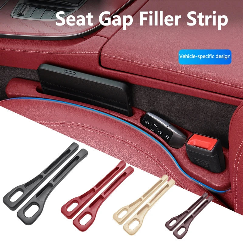 2pcs Car Seat Gap Filler Universal Various Vehicle Models Anti-Drop Interior Trim Accessories for Car Seat Side Gap Storage
