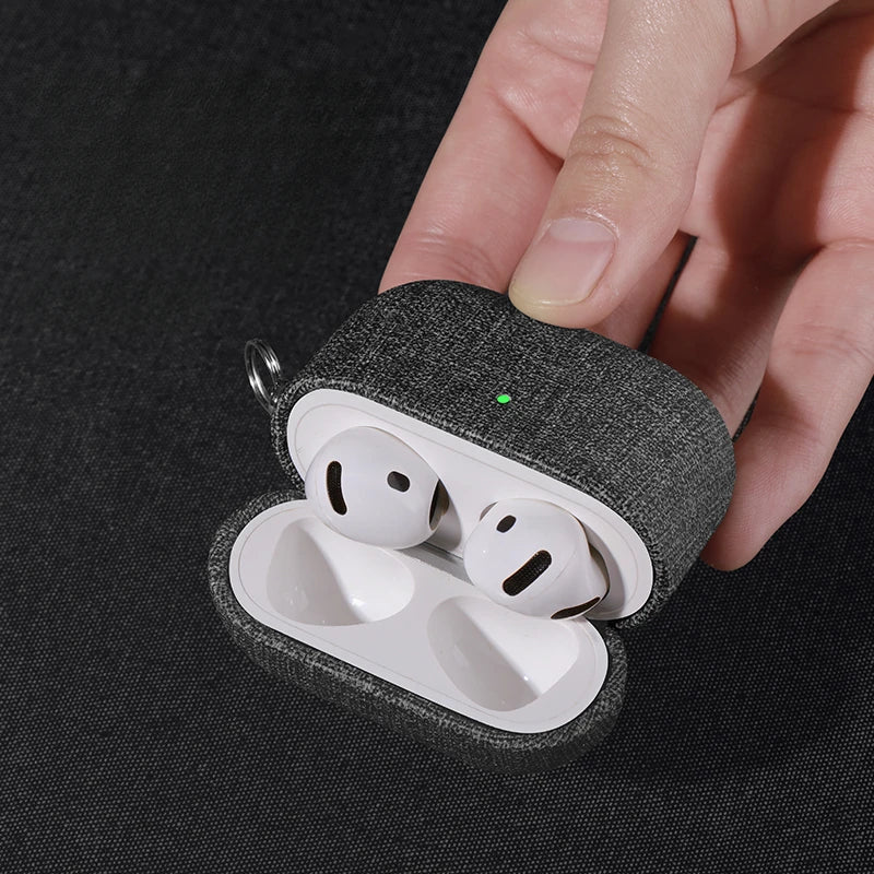 cloth grain Case For AirpPods Pro 2 Case for Airpods 4 3 AirPods 1/2 cover  Bluetooth Earphone Accessories Protect Machine ﻿