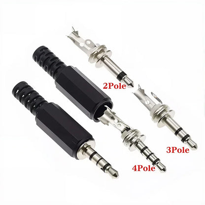5/20PCS 3.5mm Audio Male Plug 3.5 Jack 2/3/4 Sections Connector for Microphone Headphone Audio Plug