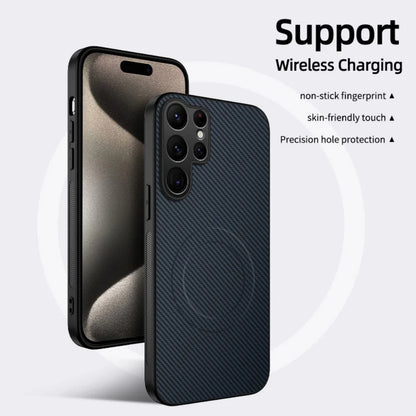 Luxury Matte Carbon Fiber Magnetic For Magsafe Armor Phone Case Samsung S26 Ultra S25 S24 FE S23 S22 Plus S21 S20 FE A56 A36 A26