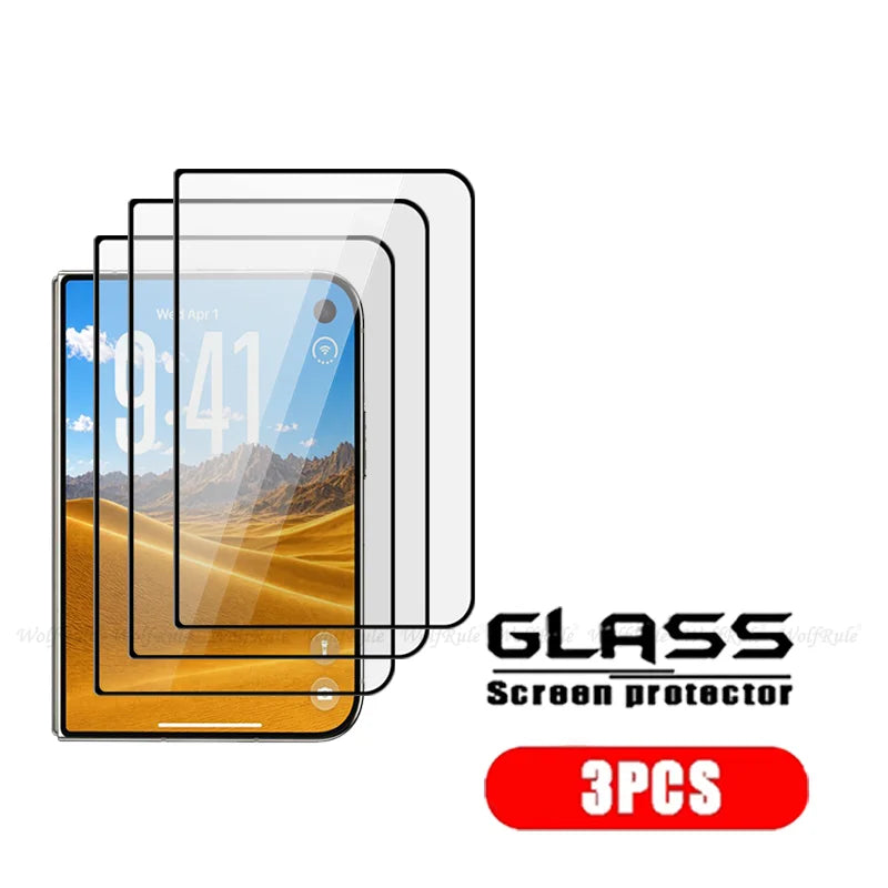 1/2/3/4PCS For iPhone Duo Glass iPhone Duo Tempered Glass Protective 9H Full Cover Glue Flat Outer Screen Protector iPhone Duo
