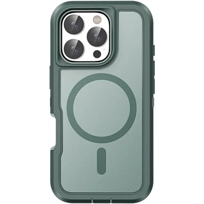 Premium Heavy Duty OTT Magnetic Armor Case For iPhone 18 17 16 15 14 Plus 13 Pro Max Anti-Slip Grip Charging Protect Cover Box