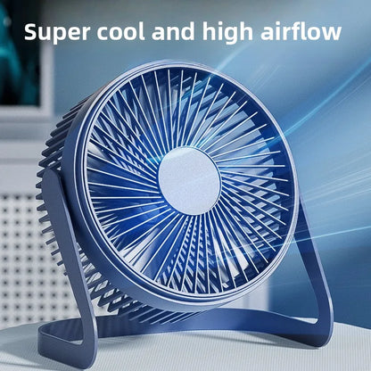 5 6 8 Inch USB Powered Mini Desktop Fan Strong Wind Quiet Portable Table Cooling Fan For Office Bedroom Dorm Student Home Use