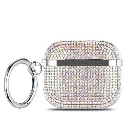 for Airpods 4,Beautiful Rhinestone Bling Hard Plastic Cover Earphone Case For AirPods 1 2 3 Pro 2 With Hook Gift For Women Girl
