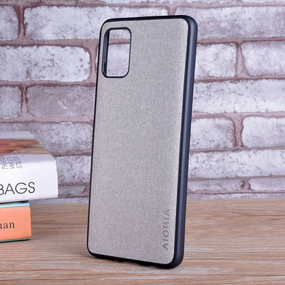 Case for Samsung Galaxy Note 10 Lite Plus coque Luxury textile Leather skin soft TPU cover for samsung note 10 lite case capa