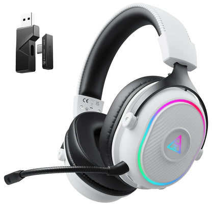 Oneodio EKSA MaKo BT Bluetooth Gaming Headset Over Ear 2.4GHz Wireless Headphones Gamer 20ms Low Latency With Mic for PC/PS4/PS5