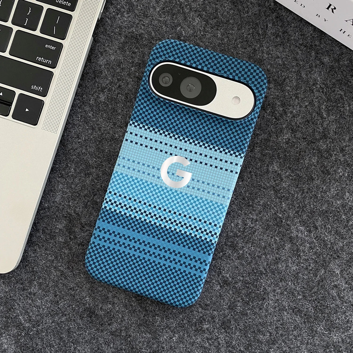 Luxury Ultra-Thin Carbon Fiber Kevlar Pattern Case For Google Pixel 9 Pro XL 8 7 Pro 5G Wireless Charging Rugged Anti-drop Cover