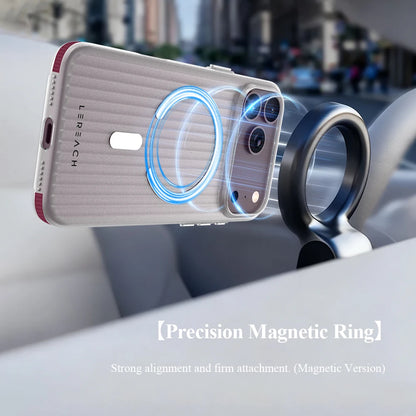 Lereach for iPhone 18 Pro Max 17 Pro Max 18 Pro 17 Pro Corrugated Matte Phone Case Anti-Slip Slim Fingerprint-Resistant
