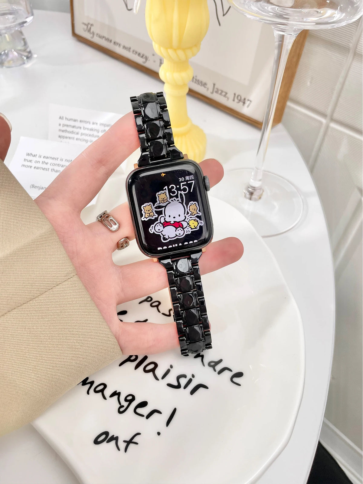New Laser Transparent Strap for Apple Watch Band 44mm 40 41 45 38 49 46 42mm Correa Bracelet iWatch Series 12 11 10 9 8 7 6 5 4