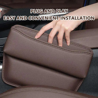 1pcs Universal Leather Car Seat Gap Organizer Multifunction Console Crevice Filler Side Storage Box Car Interior Storage Pocket