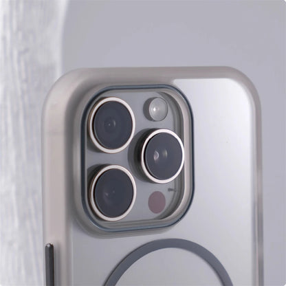 Luxury Transparent Magnetic Bumper Case for iPhone 17 Air 16 Pro Max 15 14 13 12 Magsafe Wireless Charge Clear Shockproof Cover