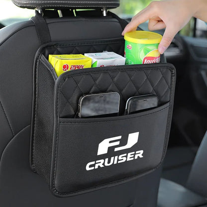 Hanging Car Trash Can Folding Portable Seat Back Storage Bag Garbage Bag Organizer for Toyota FJ CRUISER Accessories waterproof