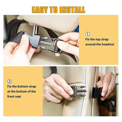 Car Seat Back Storage Bag Tablet Phone Water Cup Holder Multifunctional High-Capacity Storage Bag Car Interior Accessories