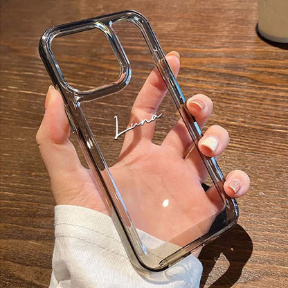 Personalized Clear Phone Cover Customized Name For iPhone18 17 16 15 14 13 12 11 Pro Max TPU Shockproof Transparent Back Case
