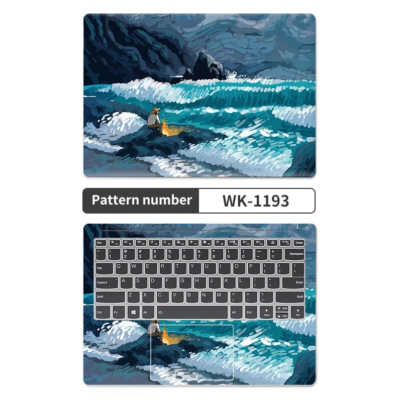 Universal Laptop Stickers Skins Vinly Protective Sticker 13/14/15/17inch 2pc Skin for Macbook/Lenovo/HP/Asus/Dell/Acer Decal