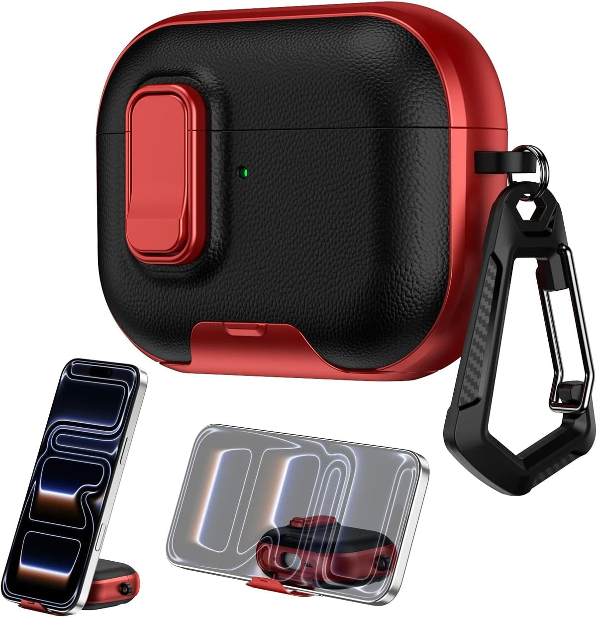 Safety Lock Case For AirPods Headphone Pro Pro 3 with Cleaning Kit Full Body Shockproof Protective Cover For AirPods 4 Pro3 2025