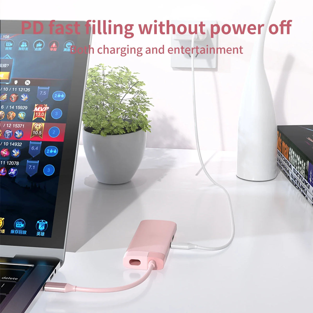Type C Hub 7 in 1 USB C Hub Type-C to PD 100W USB3.0 HD-MI USB-C2.0 SD TF for MacBook Pro Air M1 M2 USB C Docking Station