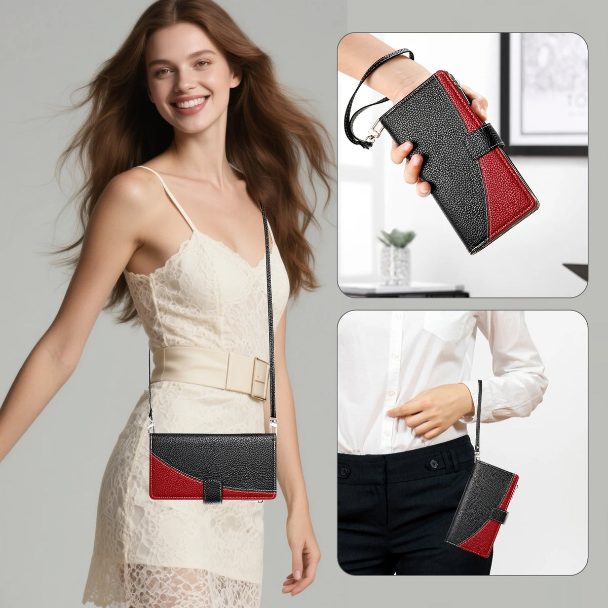 Flip Leather Phone Case For Samsung Galaxy S26 S25 S24 Ultra S23 FE S22 S21 S20 Plus A17 A07 A16 A56 A36 A26 Wallet Card Cover