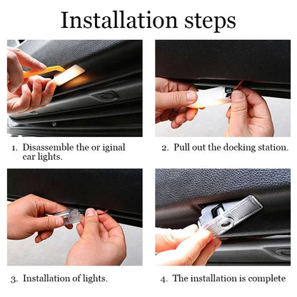 Car Led Door Welcome Light Projector Ghost Shadow Lamps For Volvo Polestar 1 2 V60 S90 S60 XC40 XC60 XC90 S80 V40 2020 2023