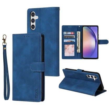 Wallet Card Slot Flip Leather Case For Samsung Galaxy A15 A16 A17 A35 A36 A53 A54 A55 A56 S25 Edge S24 Ultra S23 S22 Plus S20 FE
