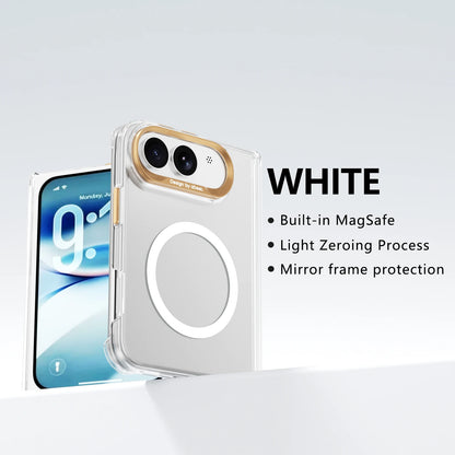 Luxury for Magsafe Magnetic Shock Resistant Protective Case, for iPhone Duo with Central Hinge Frame anti Drop Protective Cover