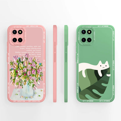 For Samsung Galaxy Note 10 Lite Case Butterfly Back Covers For Samsung Note10 Lite 10Lite Soft Liquid Silicone Phone Housing