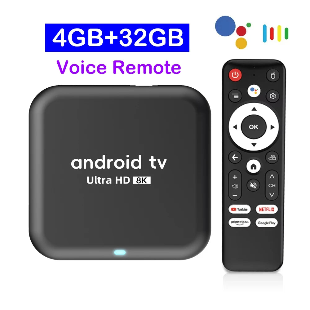 Smart TV Box 2026 Android 16 Q18 RK3518 Dual Wifi 5G Wifi6 Google Assistant 8K Video BT6.0 Netflix 8GB 128GB 256GB Media Player