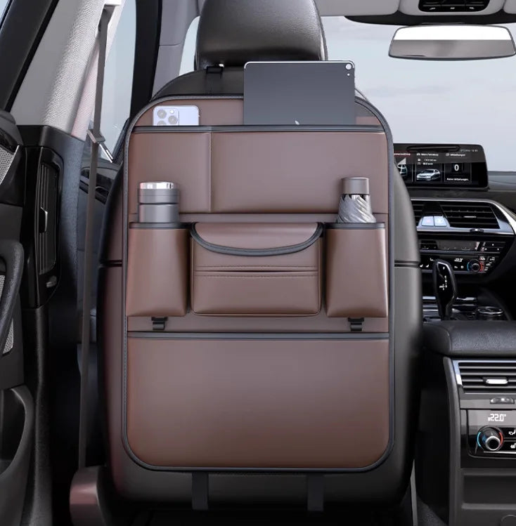 1Pcs 2026 New Car Seat Back Organizer Storage Bag Foldable Tray Tablet Holder Tissue Box for Auto Back Seat Travel Accessories