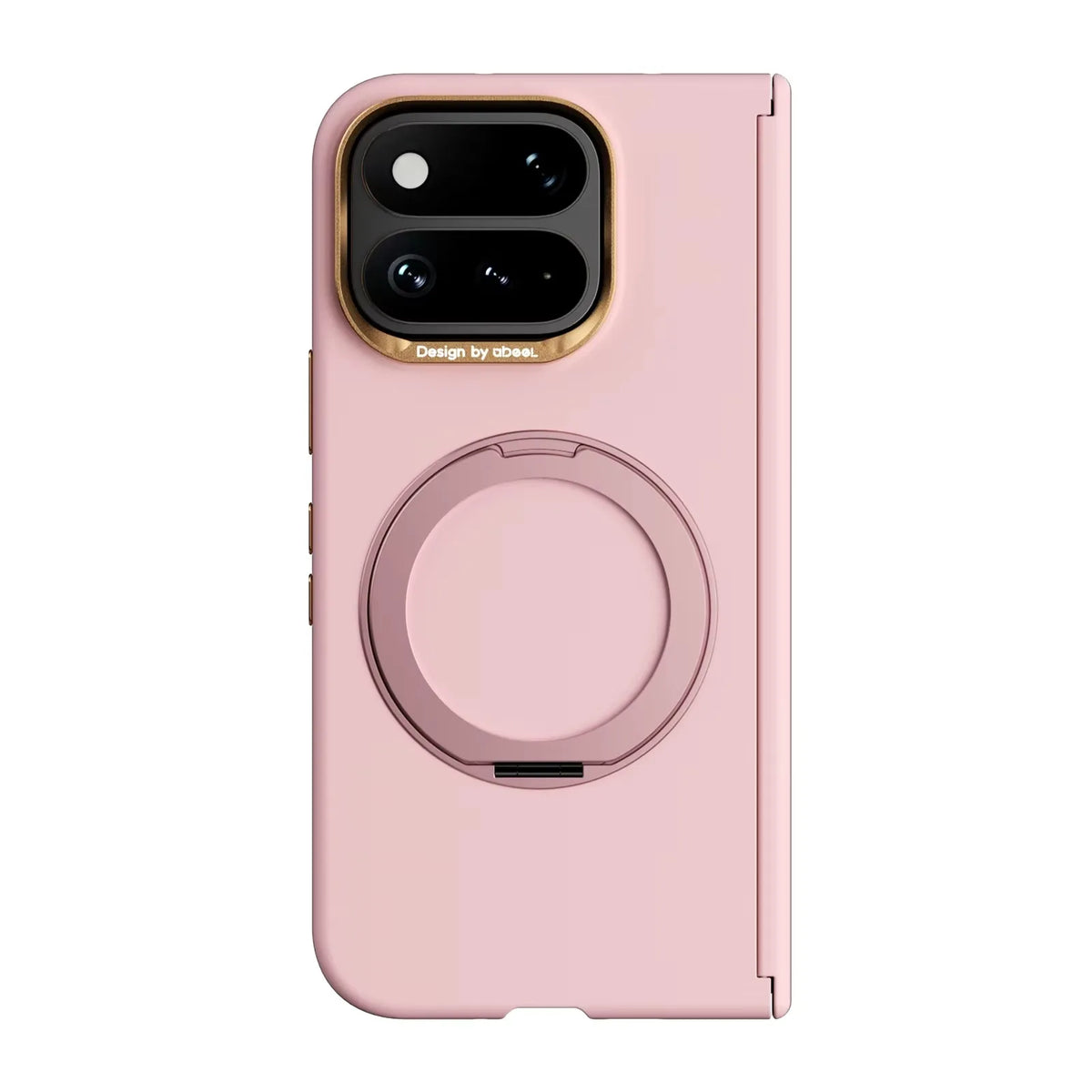 Magnetic Shockproof Skin-Feel Cute Phone Case For Google Pixel 11 Pro Fold With 360 Rotating Bracket Metal Lens protect Cover