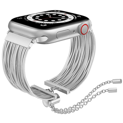 Strap For Apple Watch Band 49mm 45mm 41mm 44mm 40mm 42mm 38mm Women Steel Chain Bracelet IWatch Ultra SE Series 8 7 6 5 4 3 2 1