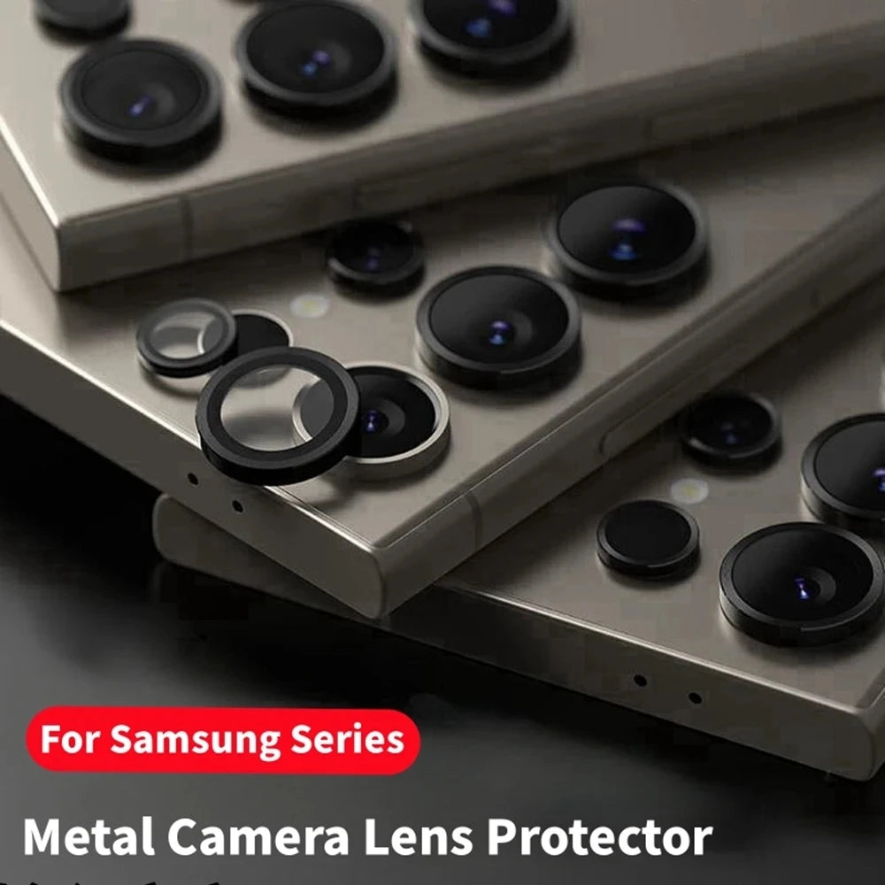For Samsung Galaxy S25 S24 Plus S23 Screen Protector Lens Cap Camera Ring Back Glass Ultra Fe