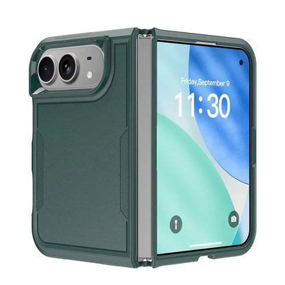 Color Blocking Soft Silicone Anti Drop And Anti Collision Folding Phone Case For IPhone Duo Portable Armor Protection Case