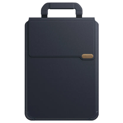 NILLKIN Portable Leather Laptop Sleeve Case Bag for Macbook Air 13 14 15 16 inch M4 M3 M2 Mac Book Pro Adjustable Stand Cover