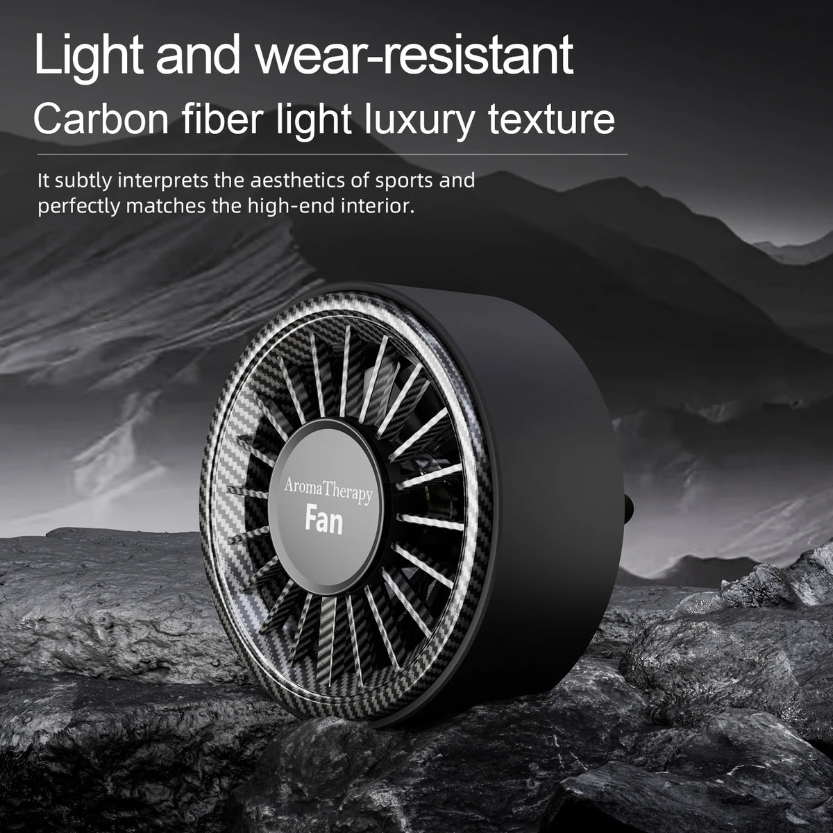 BLALION Car Mini Fan Air Outlet Fan Colorful Ambient Light Type C Charging Port Car Air Outlet Clip Fans 3 Speeds Air Freshener