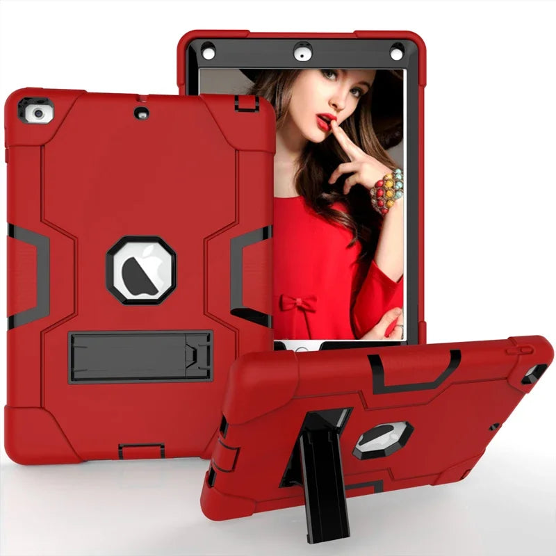 Armor Stand Shockproof Kids Tablet Case for IPad Air 10.2 10.5 11 12.9 Inch 2021 I Pad Pro 9.7 Mini 6 5 4 3 2 7th 8th 9th Cover