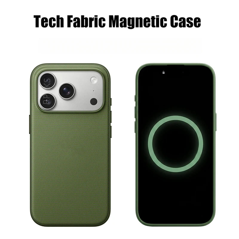 Original Technology Woven for Magsafe Magnetic Phone Case for IPhone 18 Promax 17 16 15 14 13 Pro Max Animation Shockproof Cover