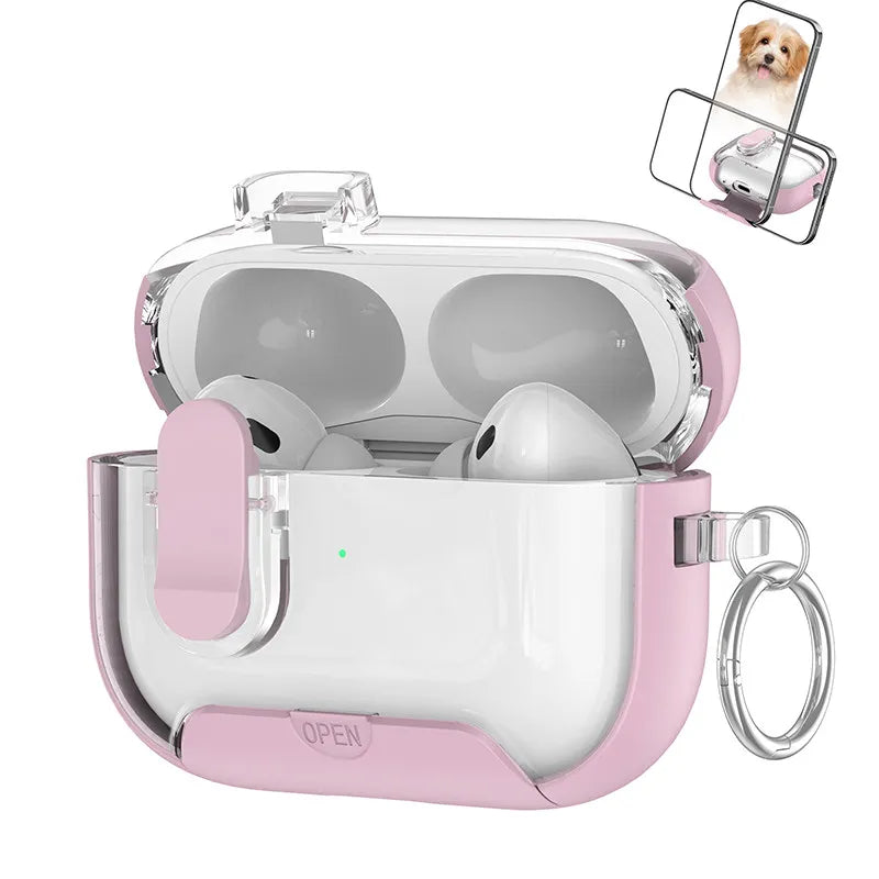 Cute Cover for AirPods 3 Pro 3/Airpod 4【 Compatible with MagSafe】Auto-Open Secure Lock Stand Cover for AirPods 5 2026 Earbuds