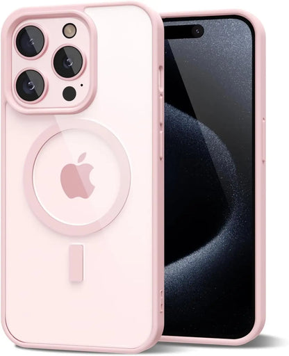 Not Yellowing Case For Magsafe Mag Safe iPhone 16 Pro Max 15 Plus 14 13 Mini 12 11 SE 2022 2020 8 16Pro Hybird Cover Accessories
