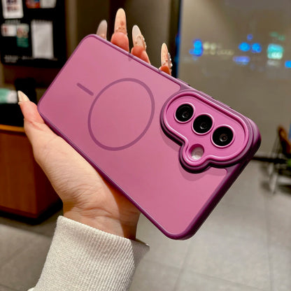 Luxury Matte PC Case For Samsung Galaxy A57 A37 A17 A18 A56 A36 A26 A16 5G 4G S26 S25 S24 S23 Plus A 57 For Magsafe Charge Cover