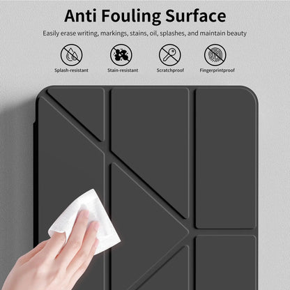 Case For iPad 5 6 7 8 9 10 11 Air 11 13 inch /Mini 6th 7th Gen / Pro 11 12.9 (3rd/4th/5th/6th Gen) Crystal Clear with Pen Holder