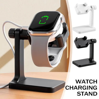 Adjustable Angle Universal Smart Watch Charging Stand Holder Anti‑Slip Stable Desktop Charger Dock Station For Apple Samsung